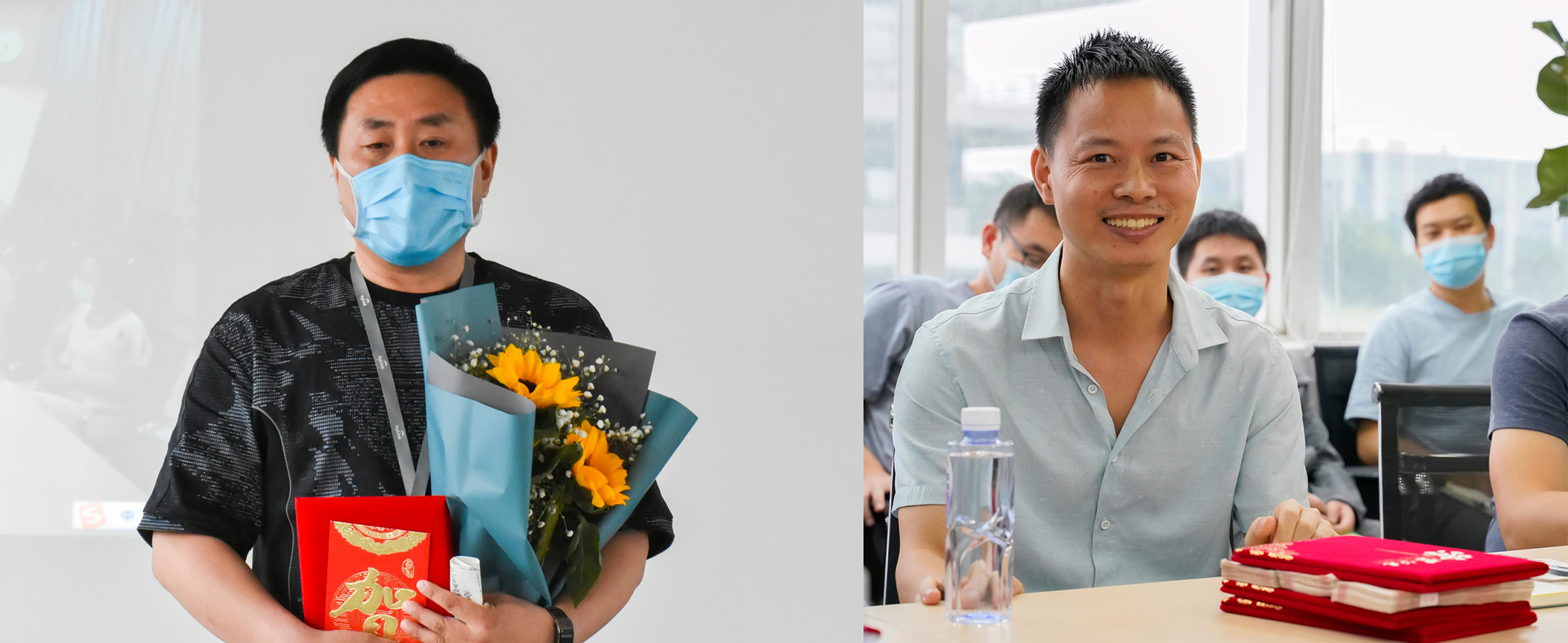 圖左張所成先生，圖右楊黎明先生